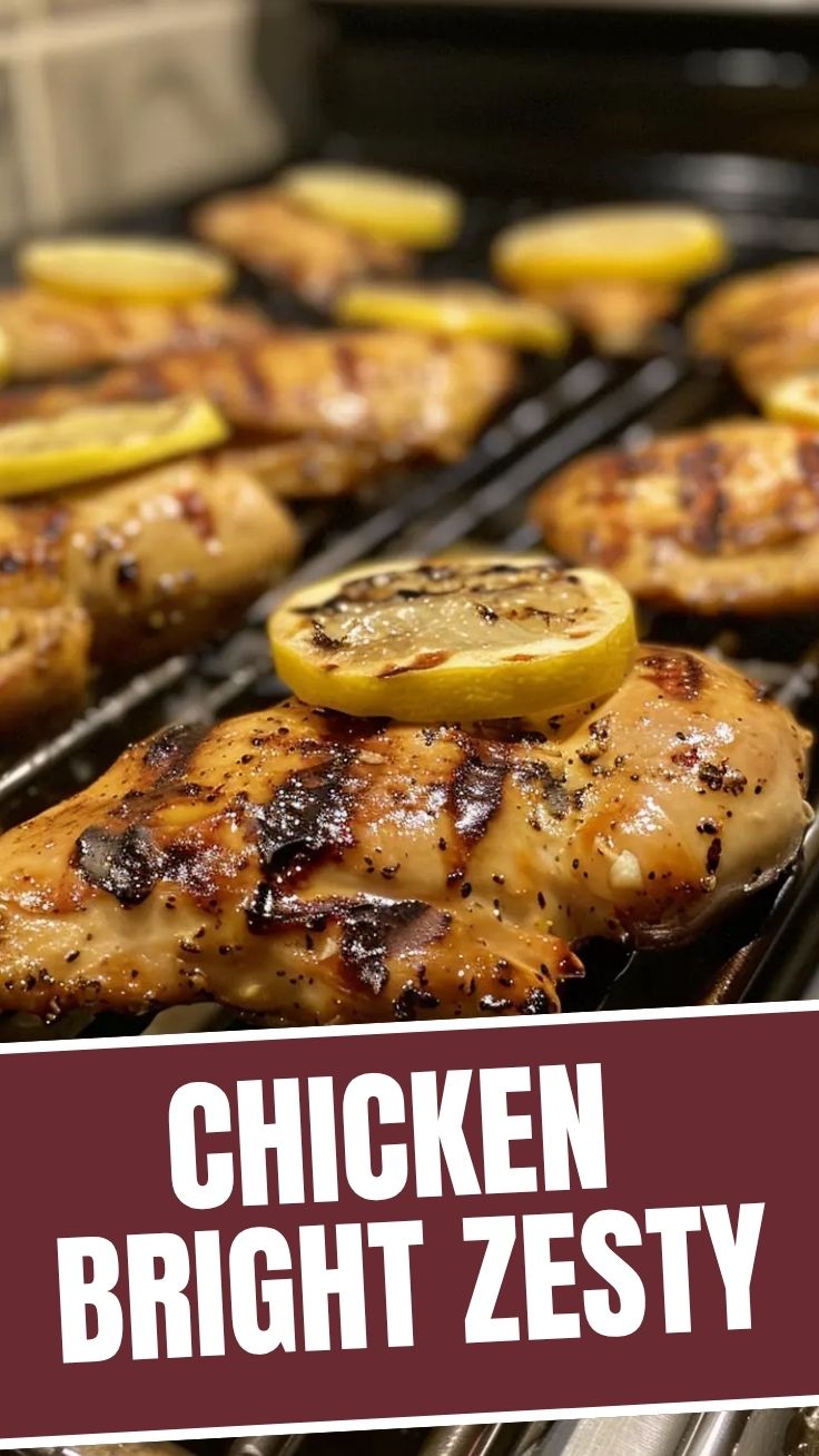 Grilled chicken marinated with fresh lemon and herbs