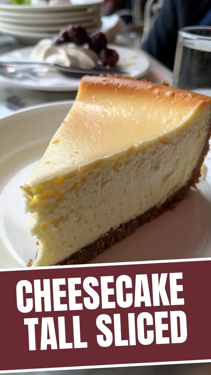 A delectable New York Cheesecake on a white plate with a spoonful removed