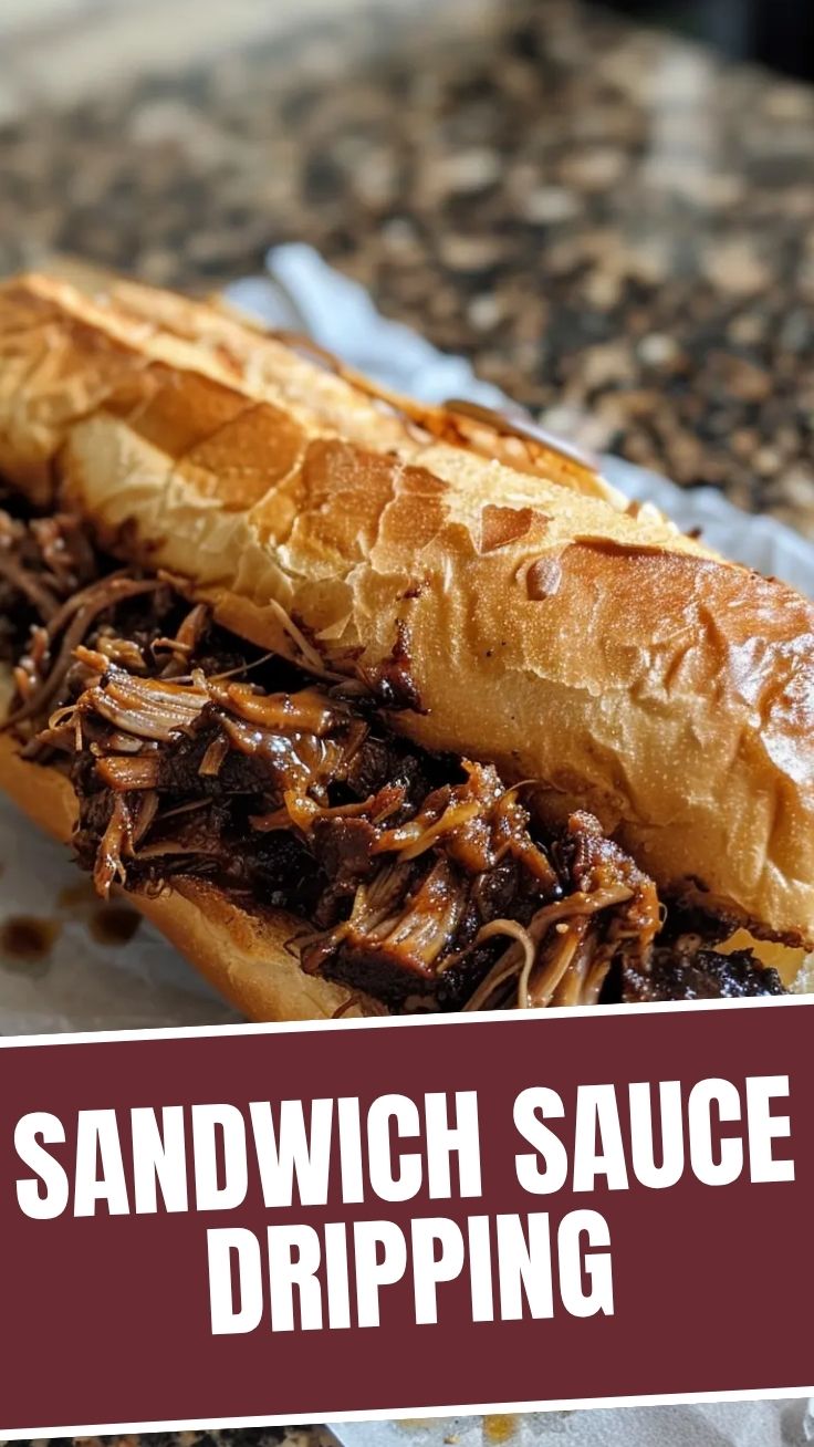 A close-up of a savory pulled sandwich overflowing with tender meat and toppings.