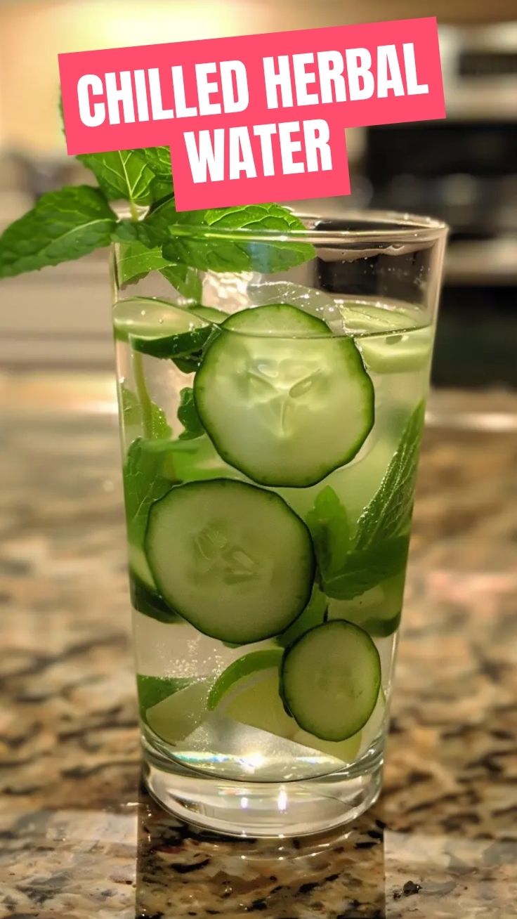 Sparkling cucumber mint infused water in a clear glass pitcher.