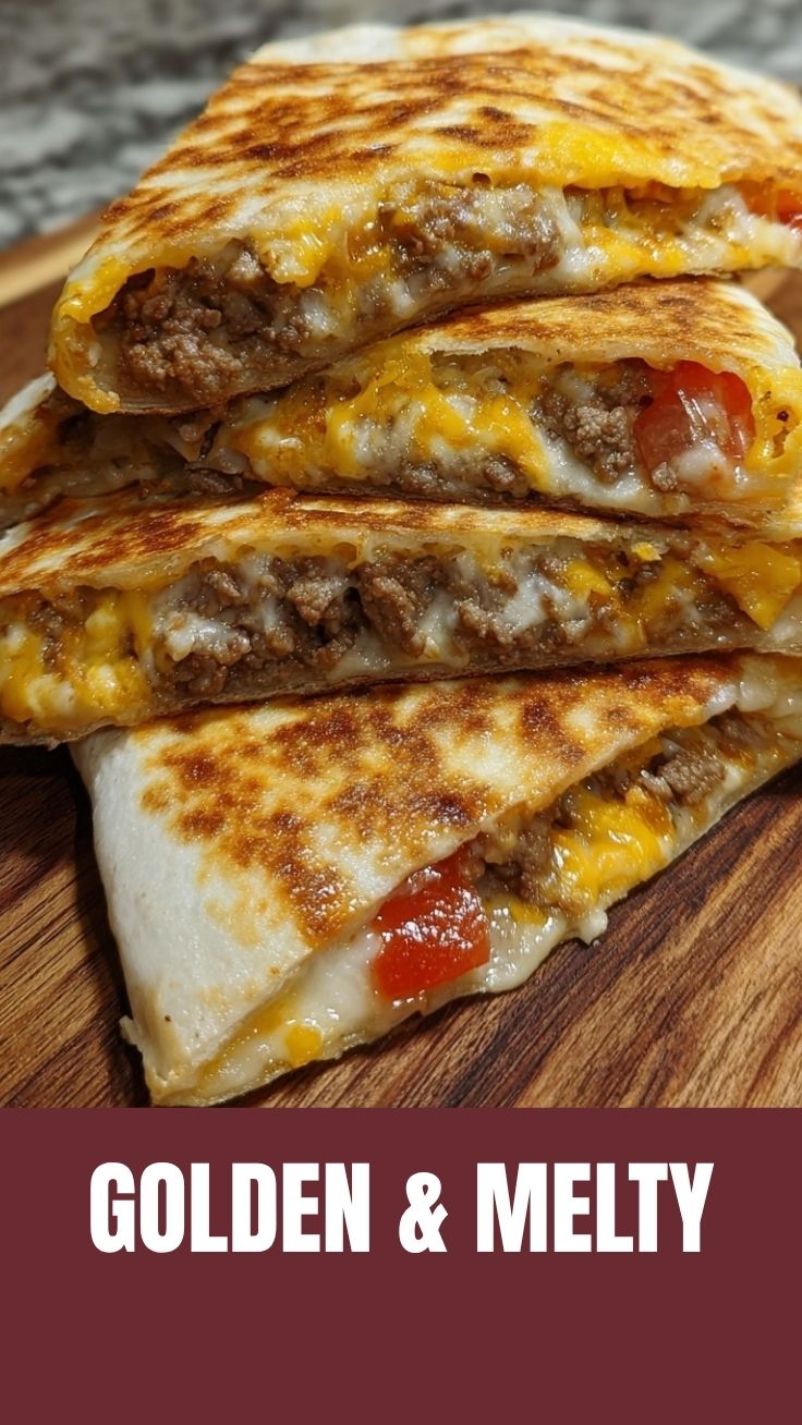 Hot and fresh quesadillas, cut and ready to serve