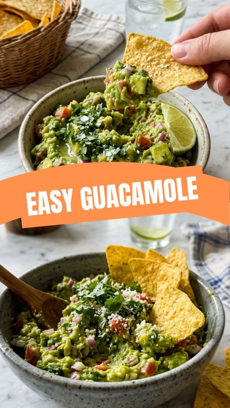 Perfect guacamole dip served in a bowl with tortilla chips