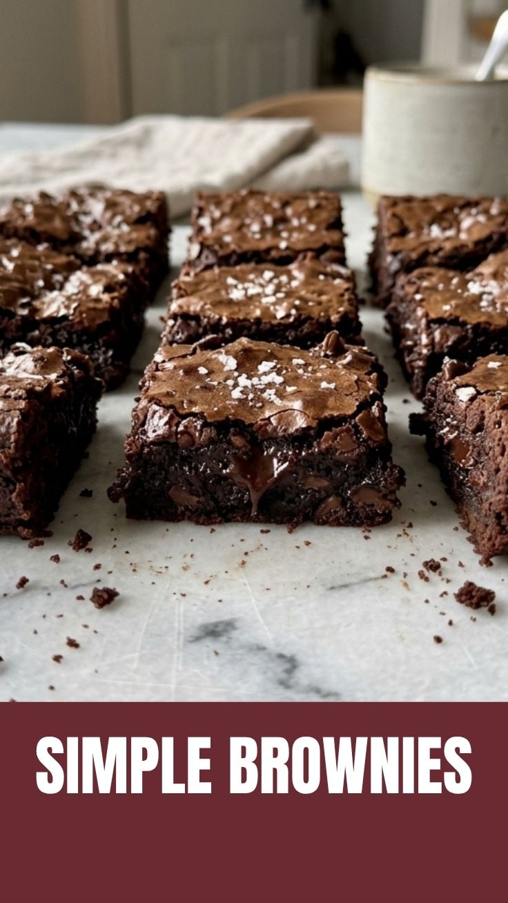 Perfectly fudgy brownies with a crackly top