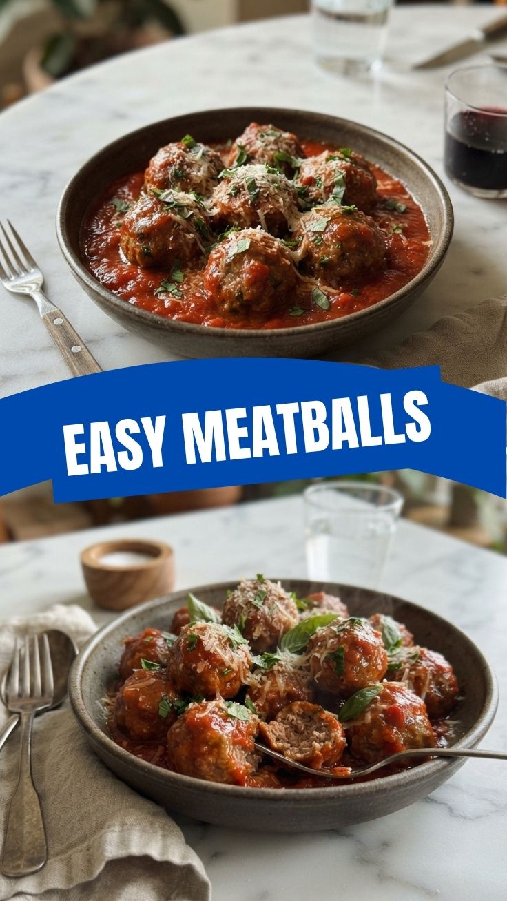 A serving of delicious meatballs in a rich tomato sauce