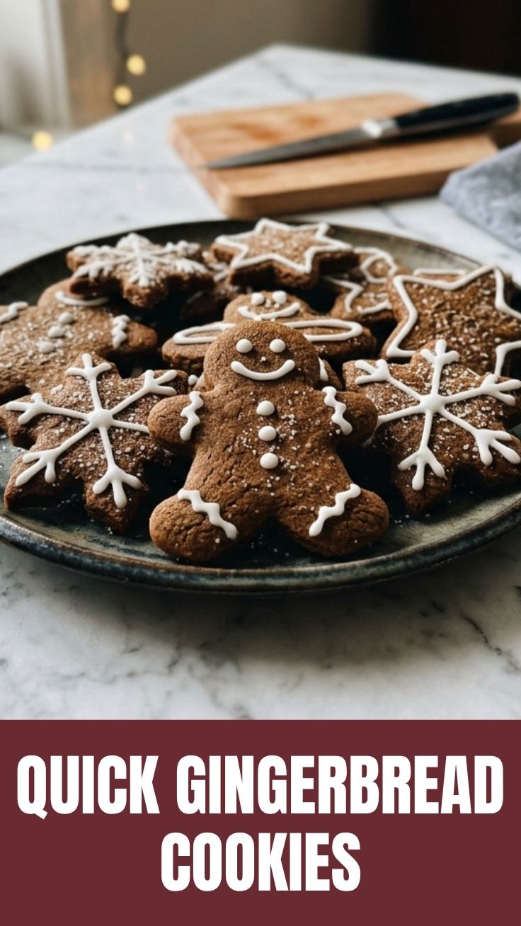Freshly baked gingerbread cookies cooling on a wire rack
