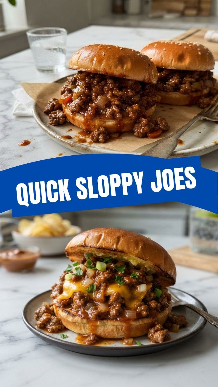 A close-up of savory sloppy joes filling, rich with ground meat and sauce