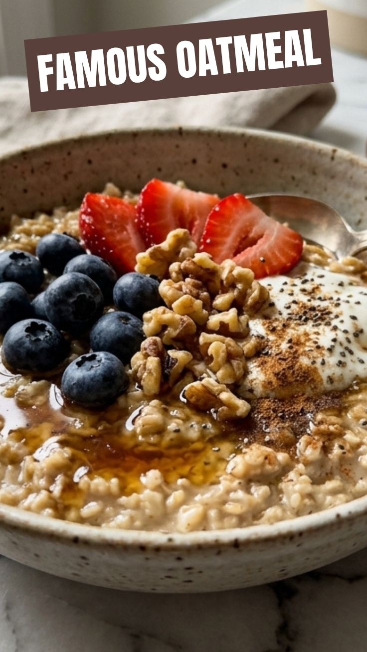 Healthy oatmeal preparation